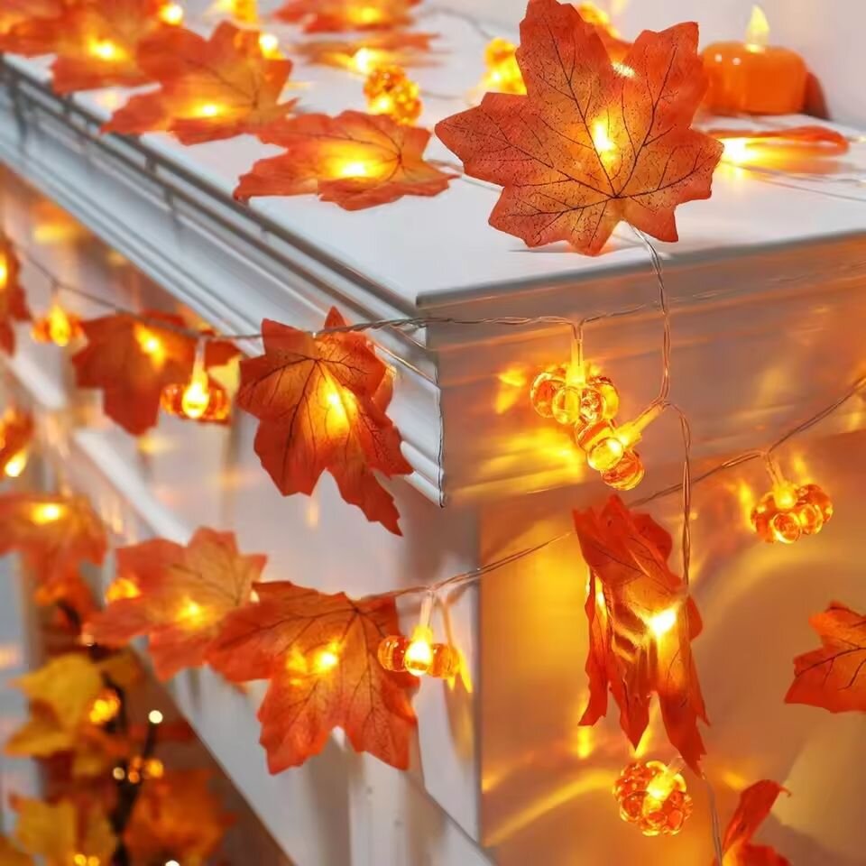 Halloween Led String Lights Orange - Guirnalda de Luces LED de 59in/118in