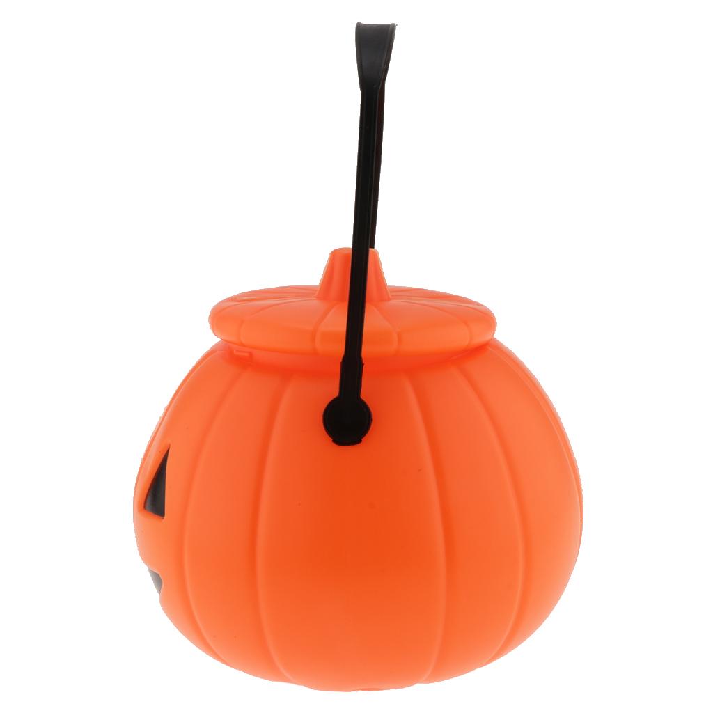 Pumpkin Lantern Halloween - Maceta de plástico con forma de