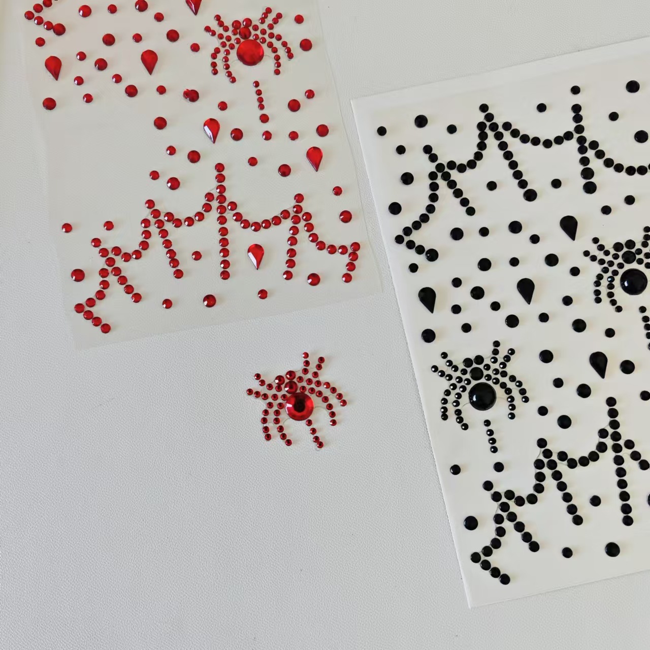 Halloween Party Supplies - Pegatinas de Halloween para Maquillaje Facial,