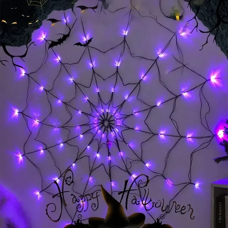 Guirnalda de Luces de Telaraña - Spider Web Halloween Decoration reseña y precio