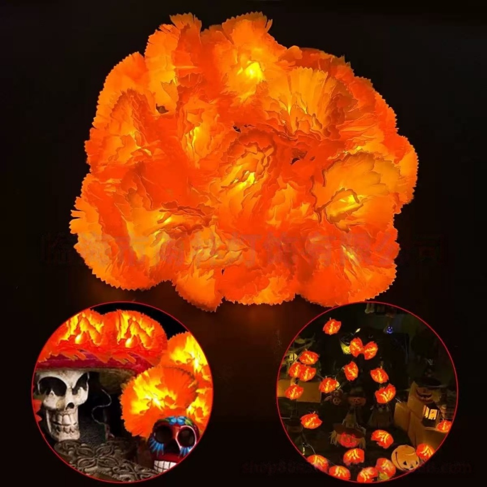 Guirnalda de Luces LED con Flo - Halloween Led String Lights Orange reseña y precio