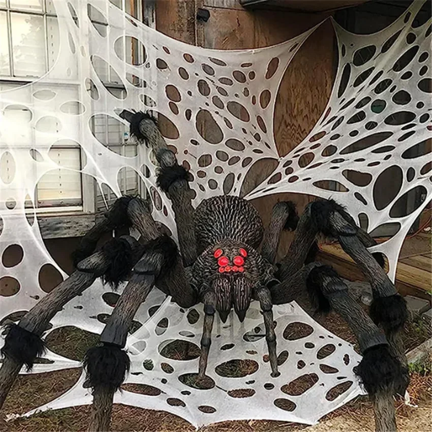 Tela decorativa con forma de t - Spider Web Halloween Decoration reseña y precio