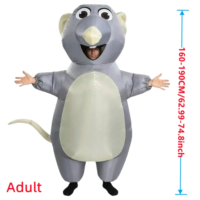 Disfraz de ratón gris inflable - Halloween Costume Kids reseña y precio