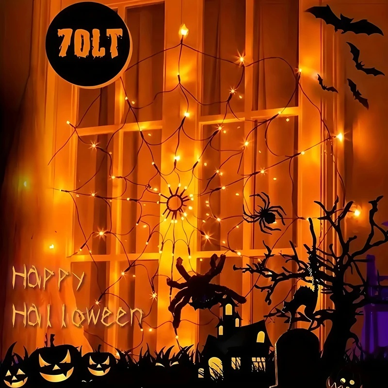 Guirnalda de luces LED con for - Halloween Led String Lights Orange reseña y precio