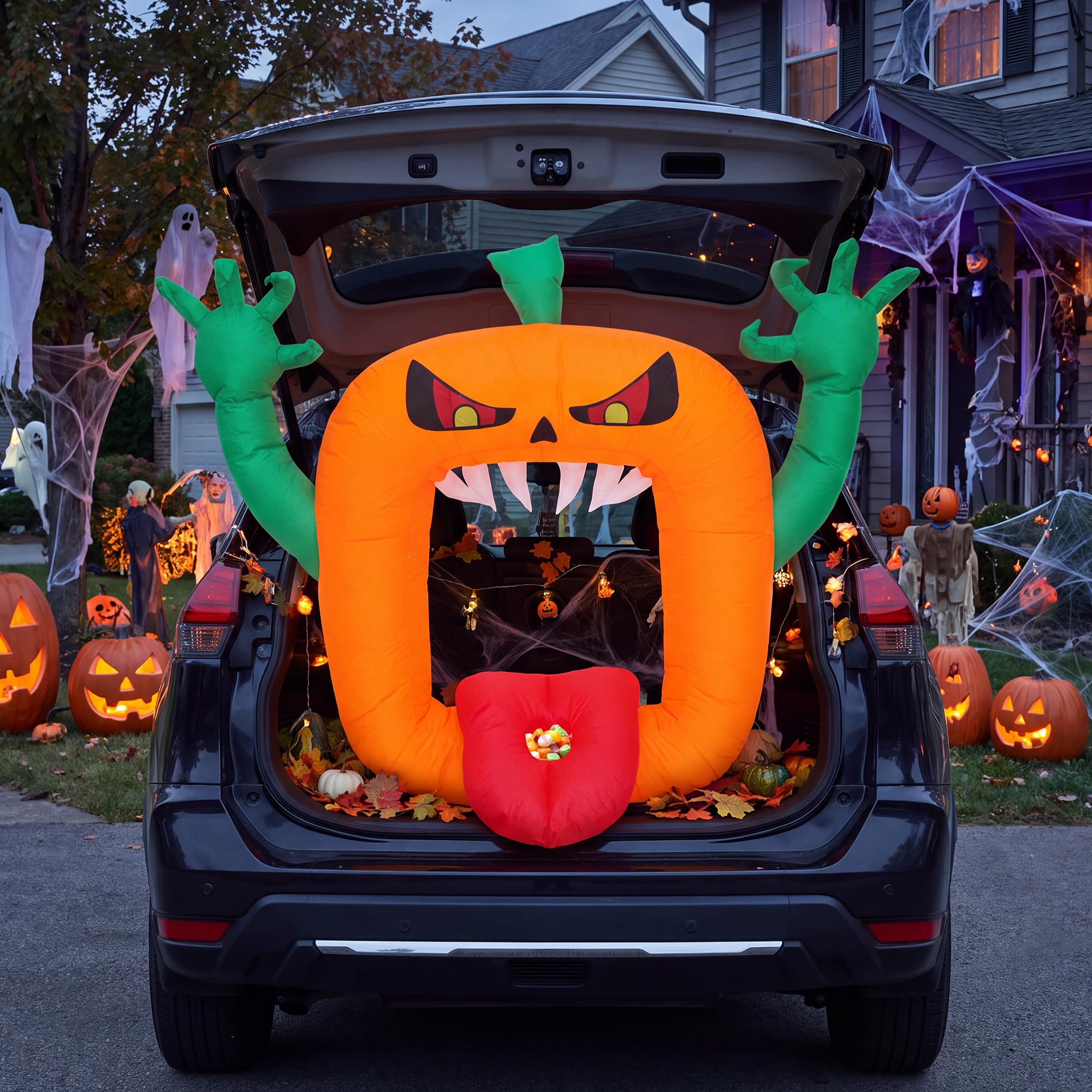 Decoración inflable de Hallowe - Halloween Pumpkin Decor Led reseña y precio