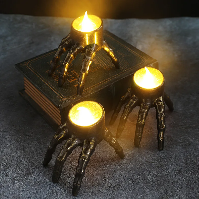 Linterna LED tipo vela con cal - Halloween Skeleton Decoration reseña y precio