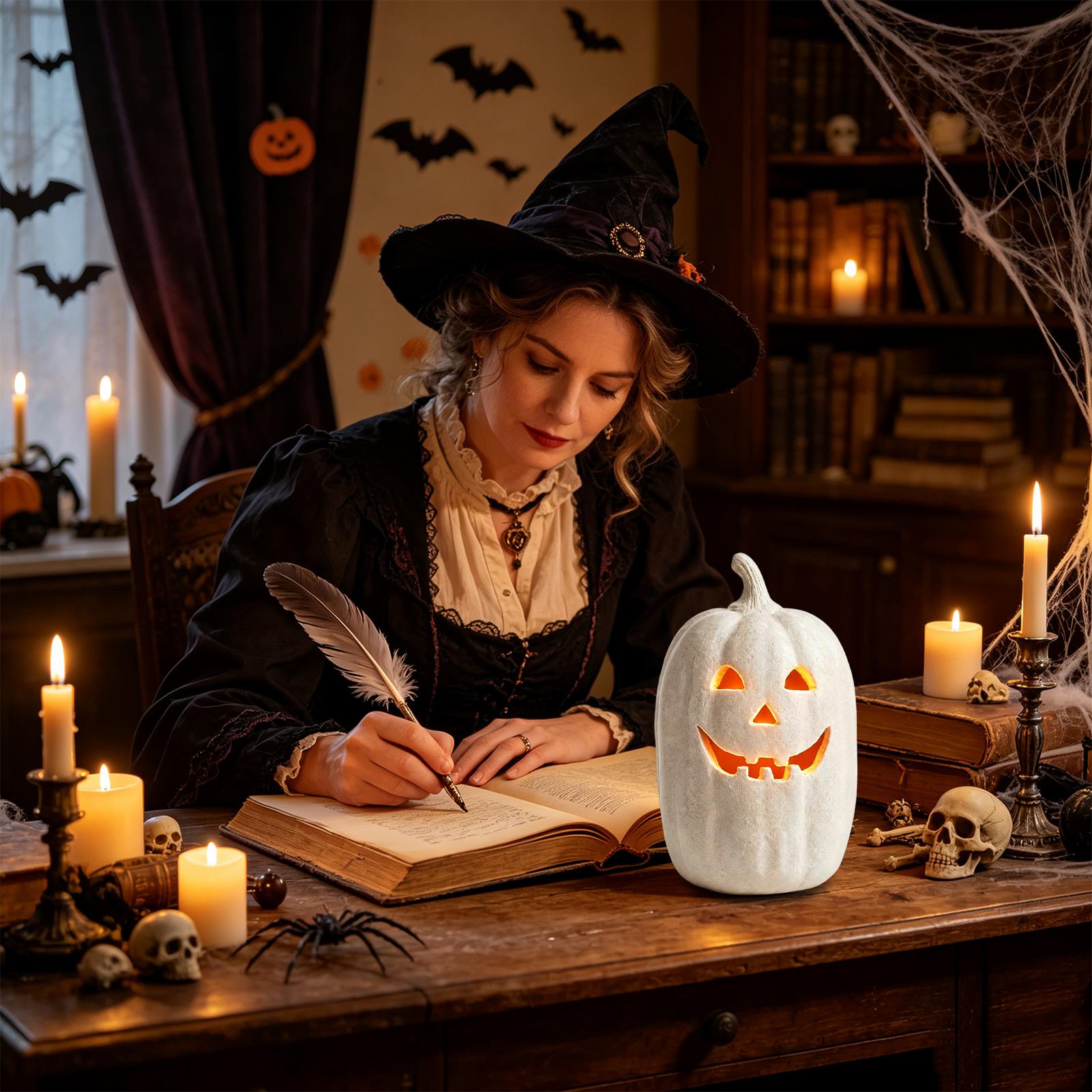 Decoración de calabaza de Hall - Pumpkin Lantern Halloween reseña y precio